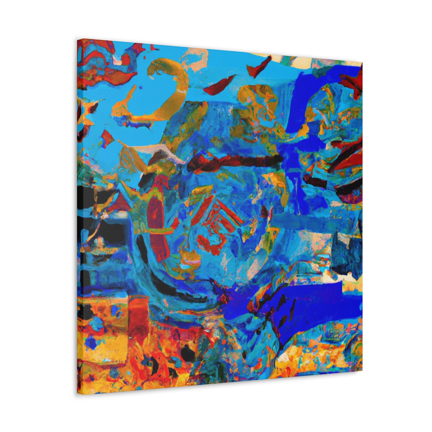 Dynamic Transformation: Abstract Expressionism Canvas Art