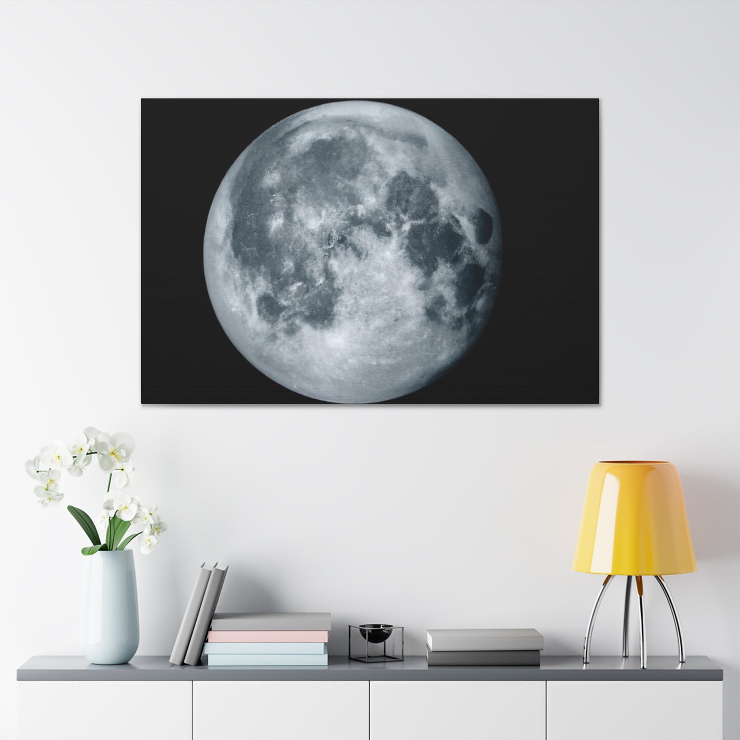 Moonlit Marvel: Realistic Canvas Print