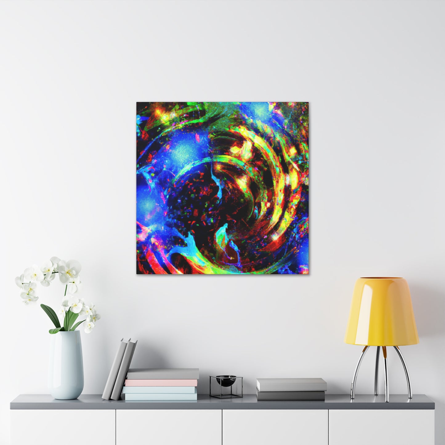 Joyful Explosion: Abstract Canvas Art