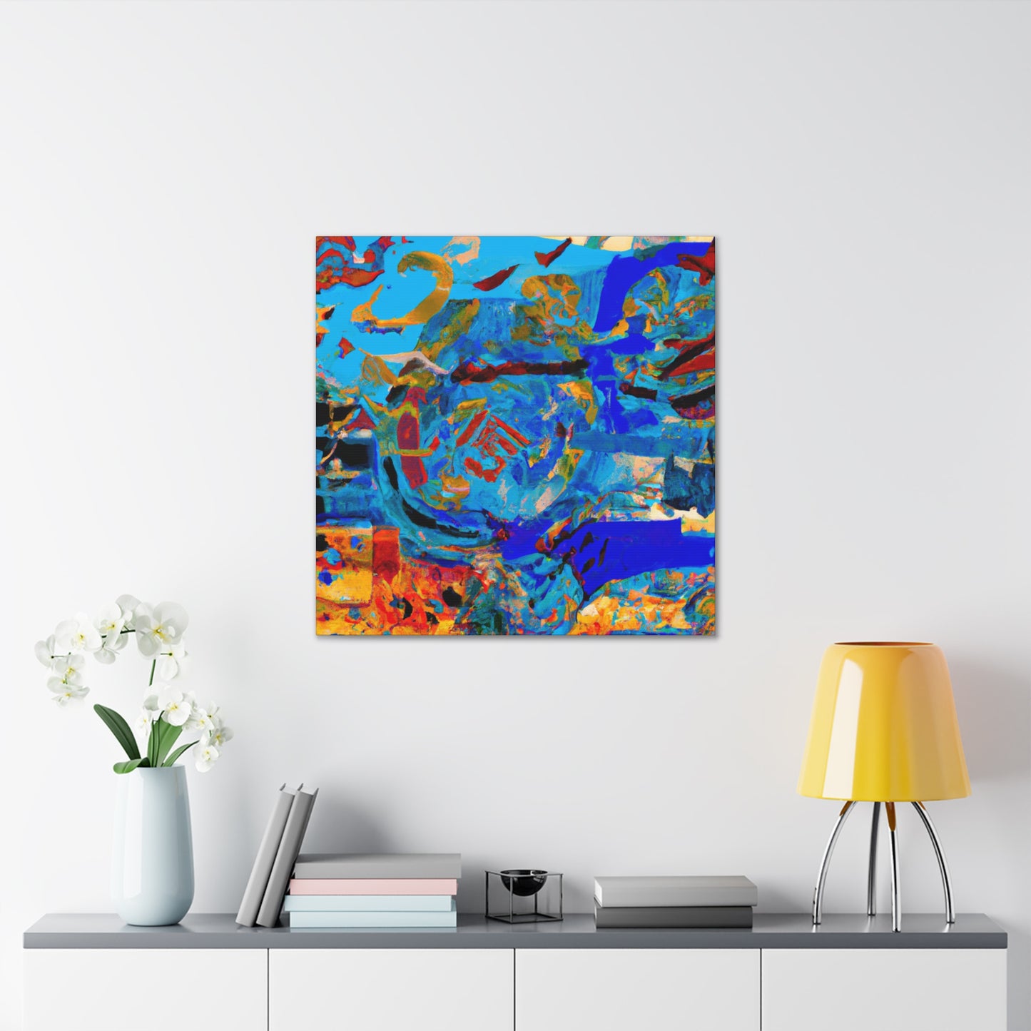 Dynamic Transformation: Abstract Expressionism Canvas Art