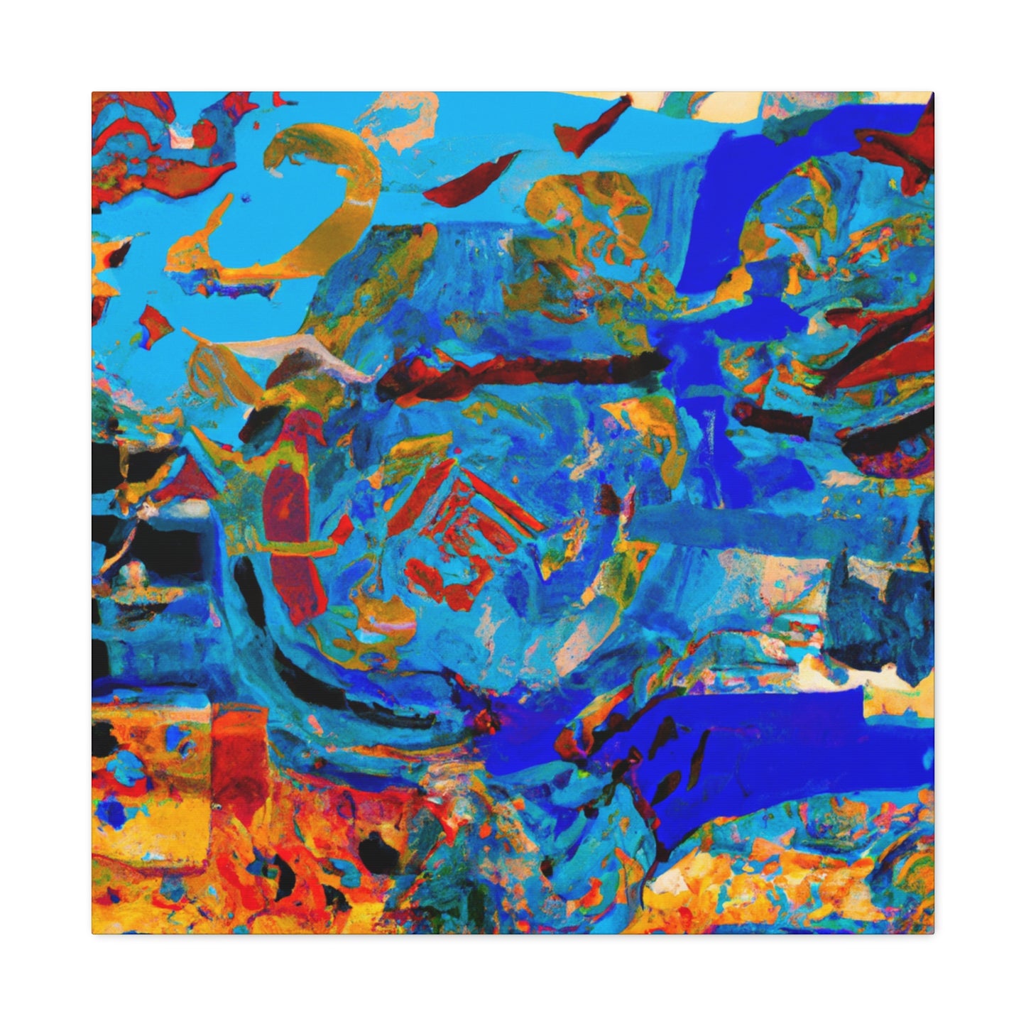 Dynamic Transformation: Abstract Expressionism Canvas Art