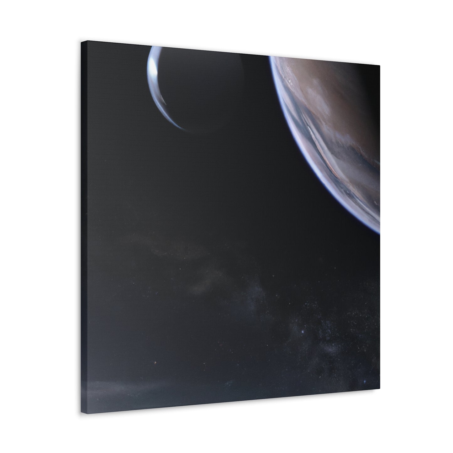 Galactic Splendor: Realistic Planet Canvas