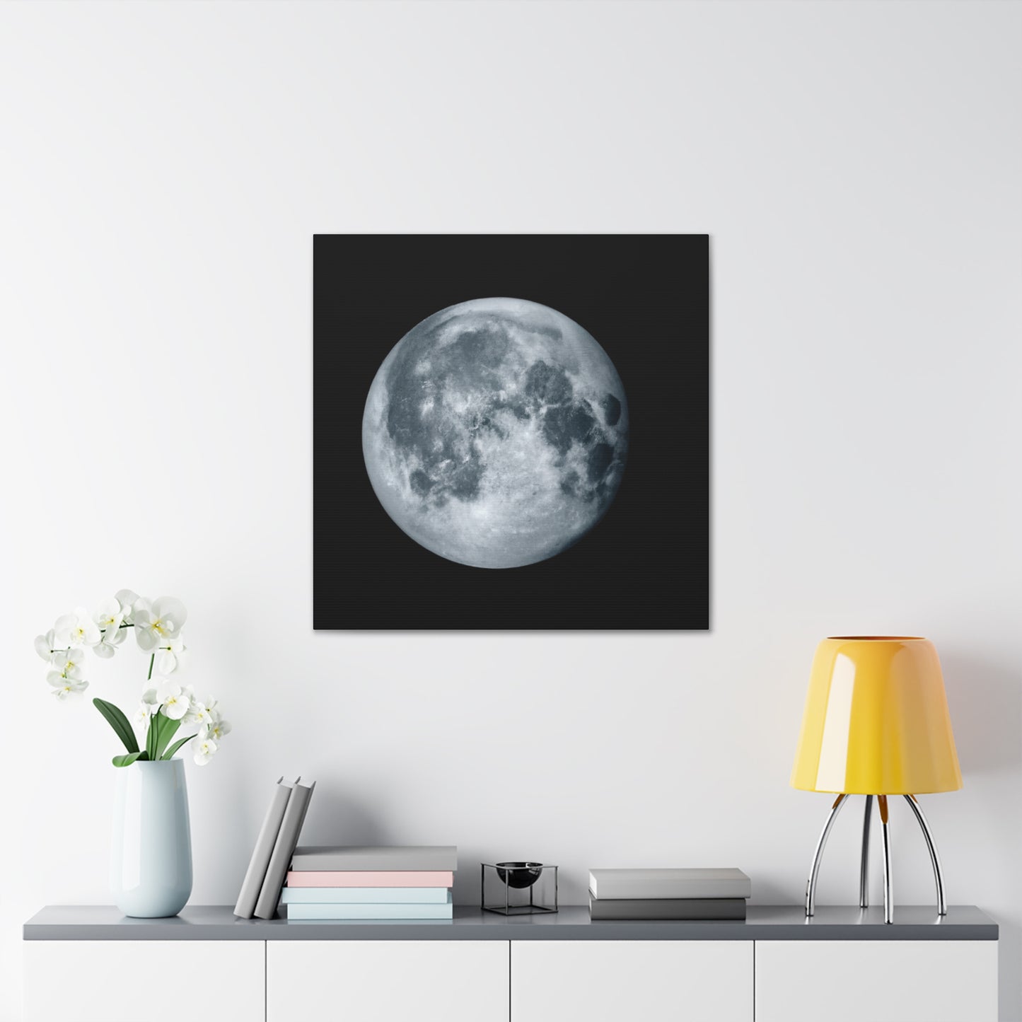 Moonlit Marvel: Realistic Canvas Print