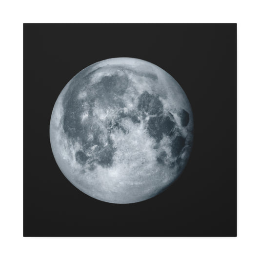 Moonlit Marvel: Realistic Canvas Print