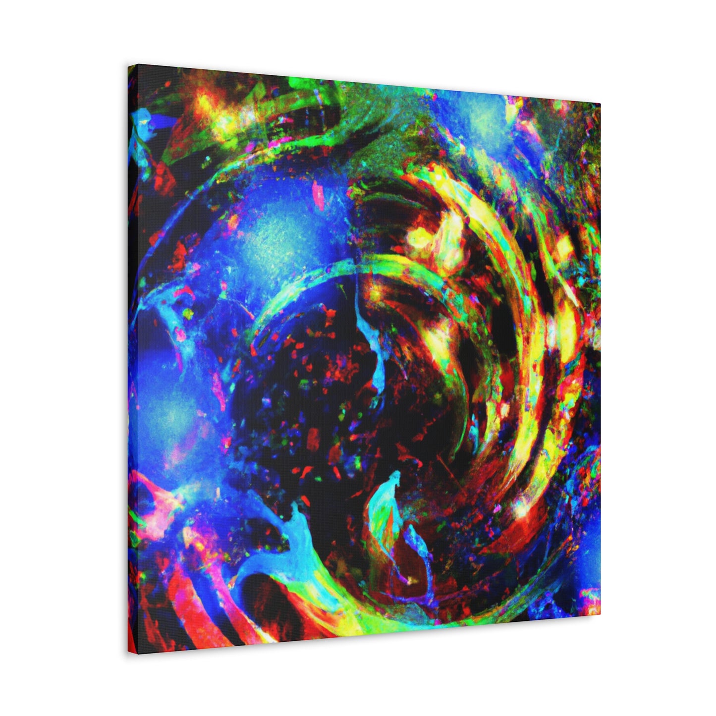 Joyful Explosion: Abstract Canvas Art