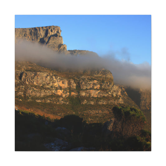 Tranquil Table Mountain: Realism Canvas Art