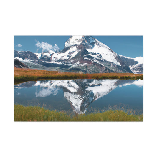 Majestic Matterhorn: Realism Canvas Print