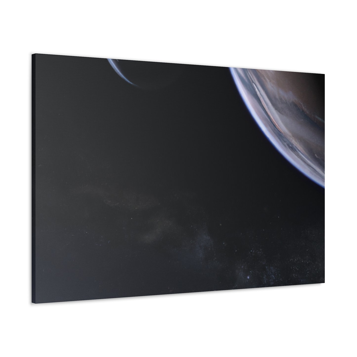 Galactic Splendor: Realistic Planet Canvas