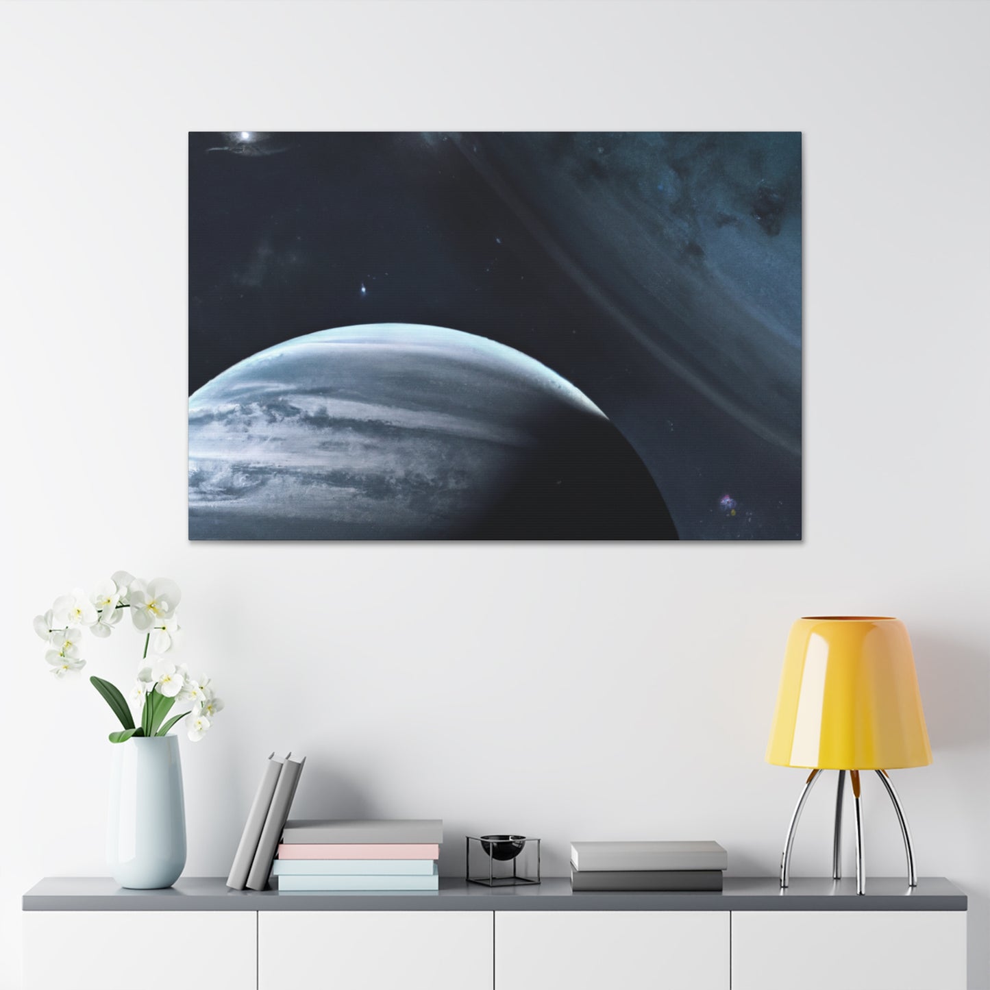 Galactic Wonders: Realistic Planetary Canvas Art