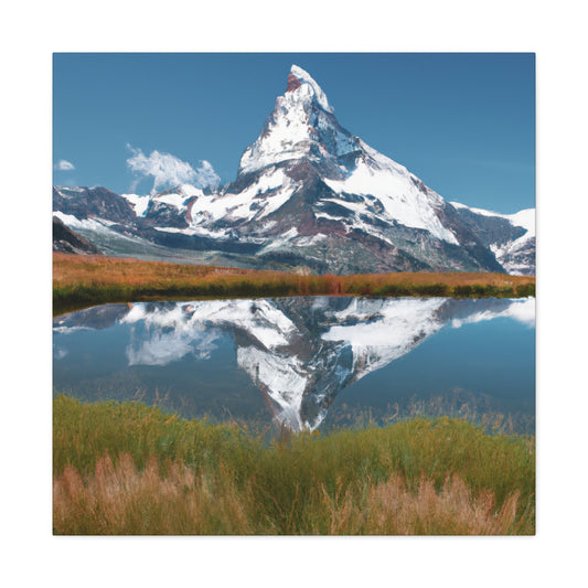 Majestic Matterhorn: Realism Canvas Print