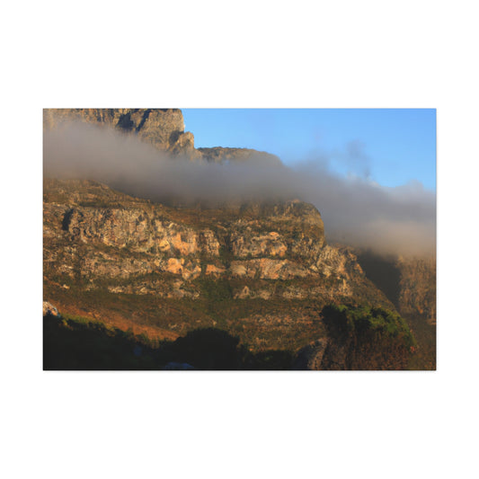 Tranquil Table Mountain: Realism Canvas Art