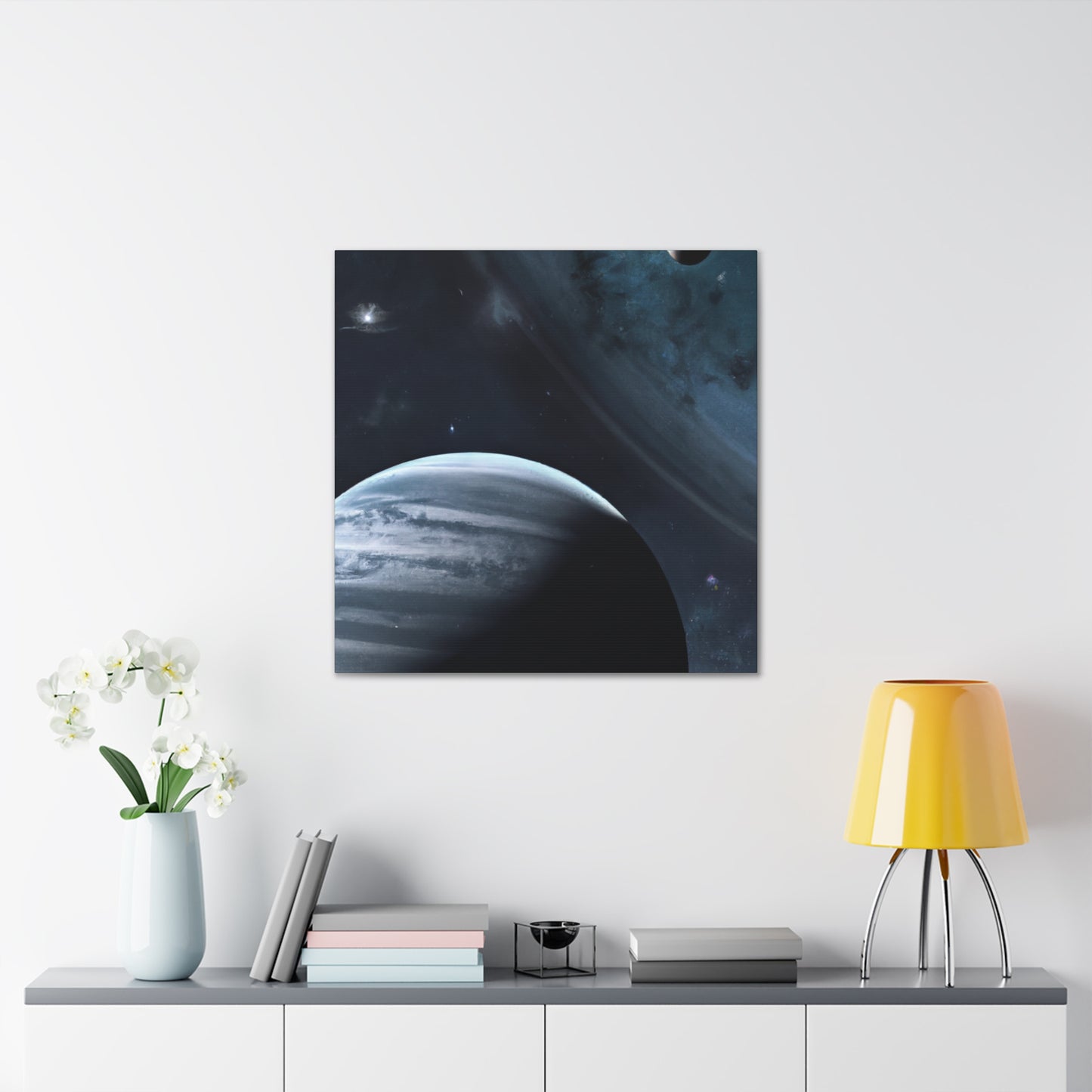 Galactic Wonders: Realistic Planetary Canvas Art