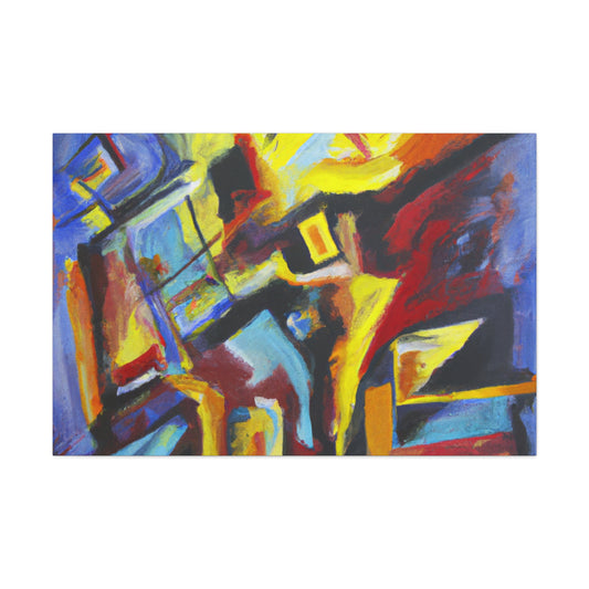 Energy of Transformation: Abstract Expressionism Canvas Art