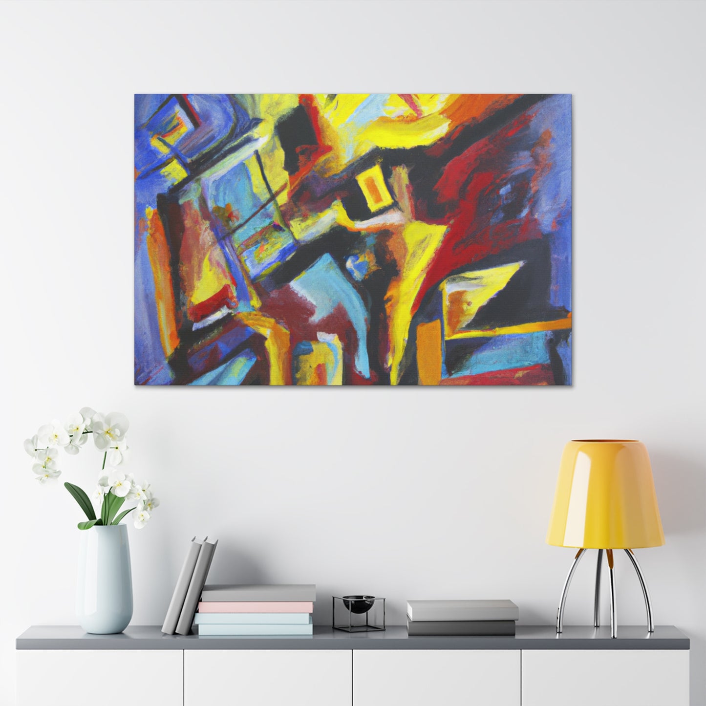 Energy of Transformation: Abstract Expressionism Canvas Art