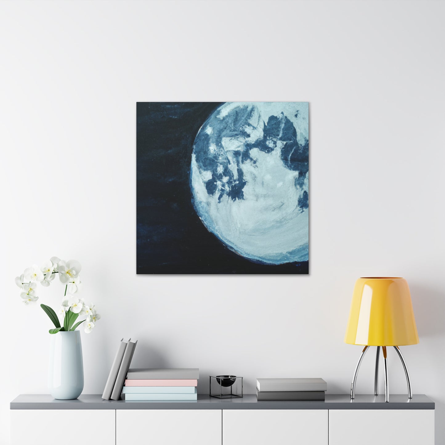 Moonlit Serenity: Realistic Canvas