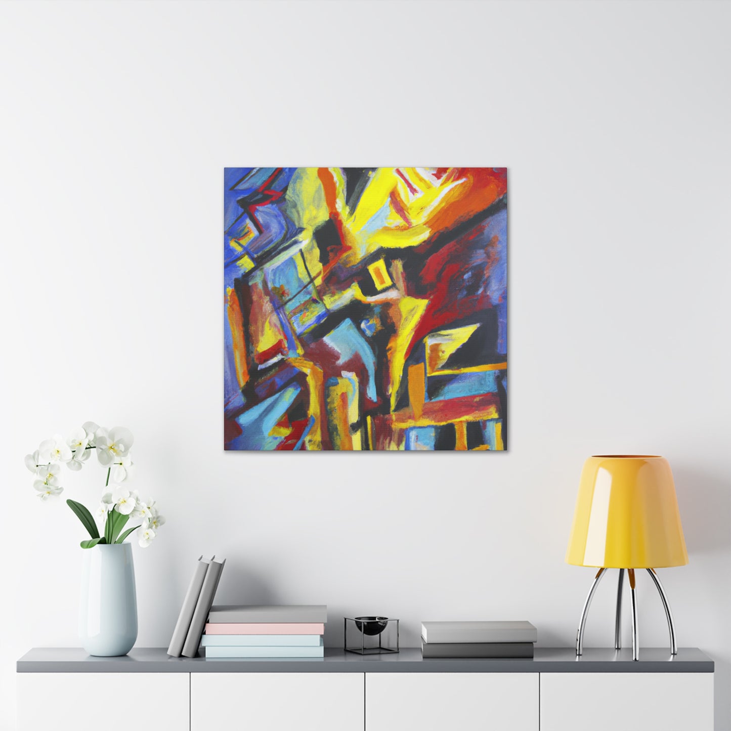 Energy of Transformation: Abstract Expressionism Canvas Art