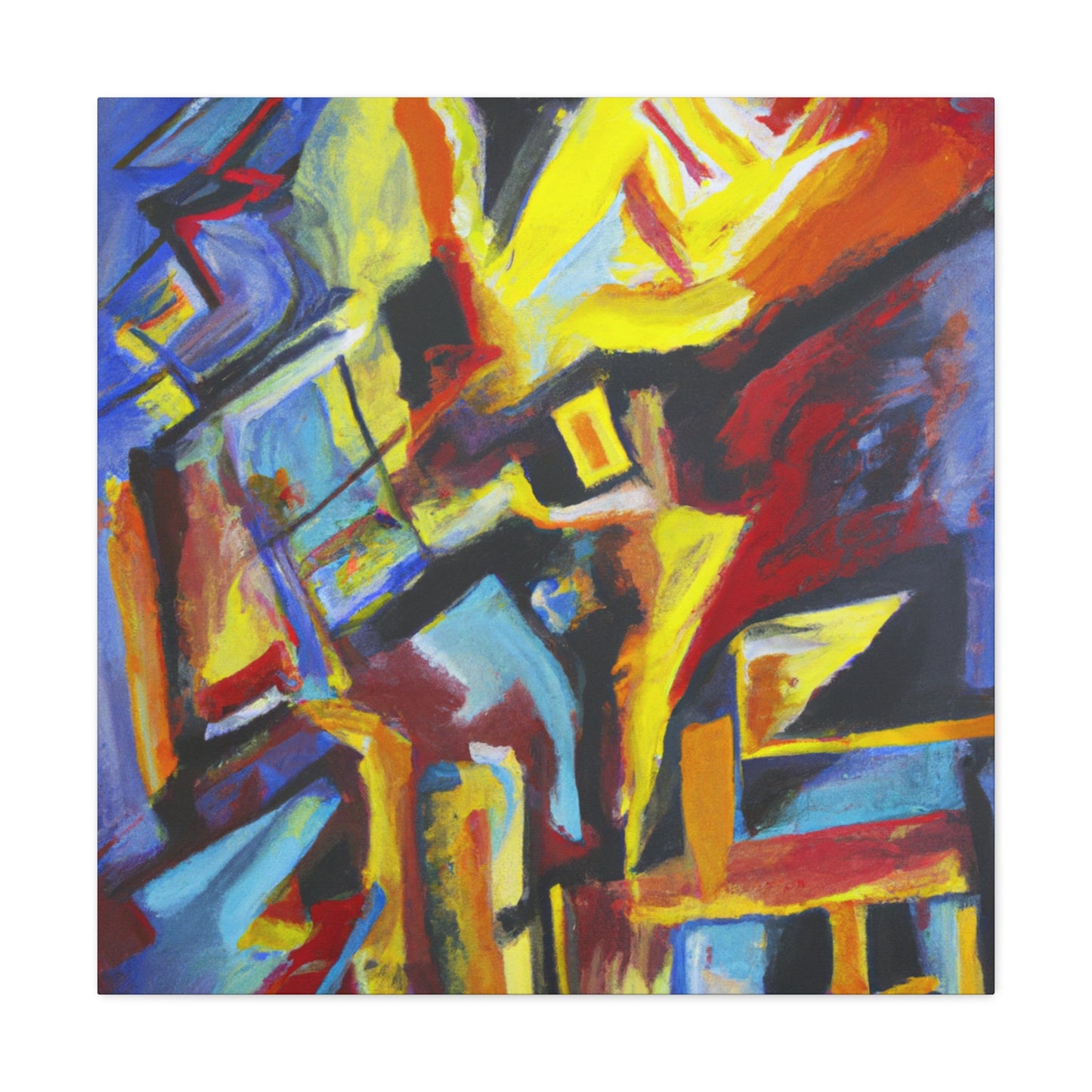 Energy of Transformation: Abstract Expressionism Canvas Art