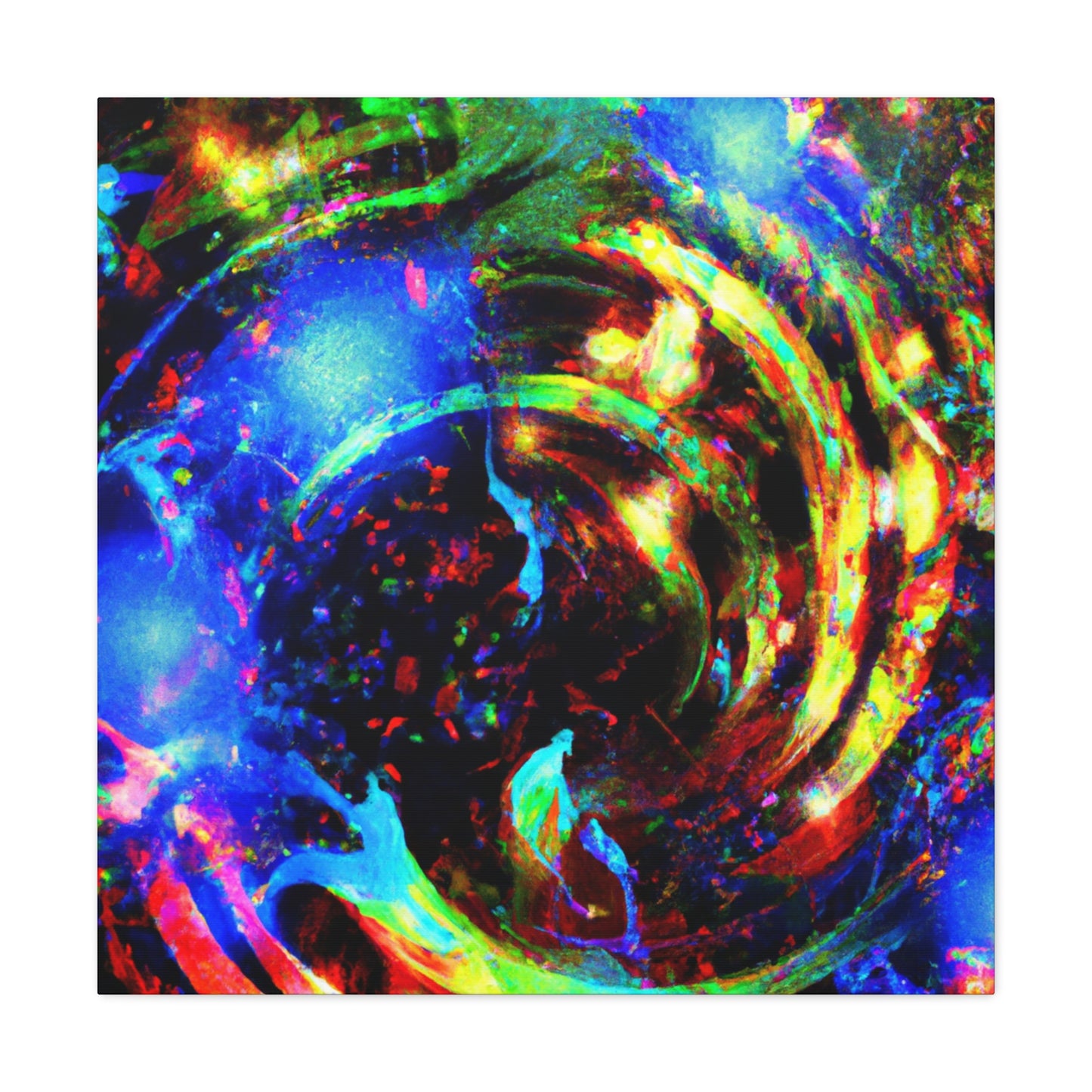 Joyful Explosion: Abstract Canvas Art