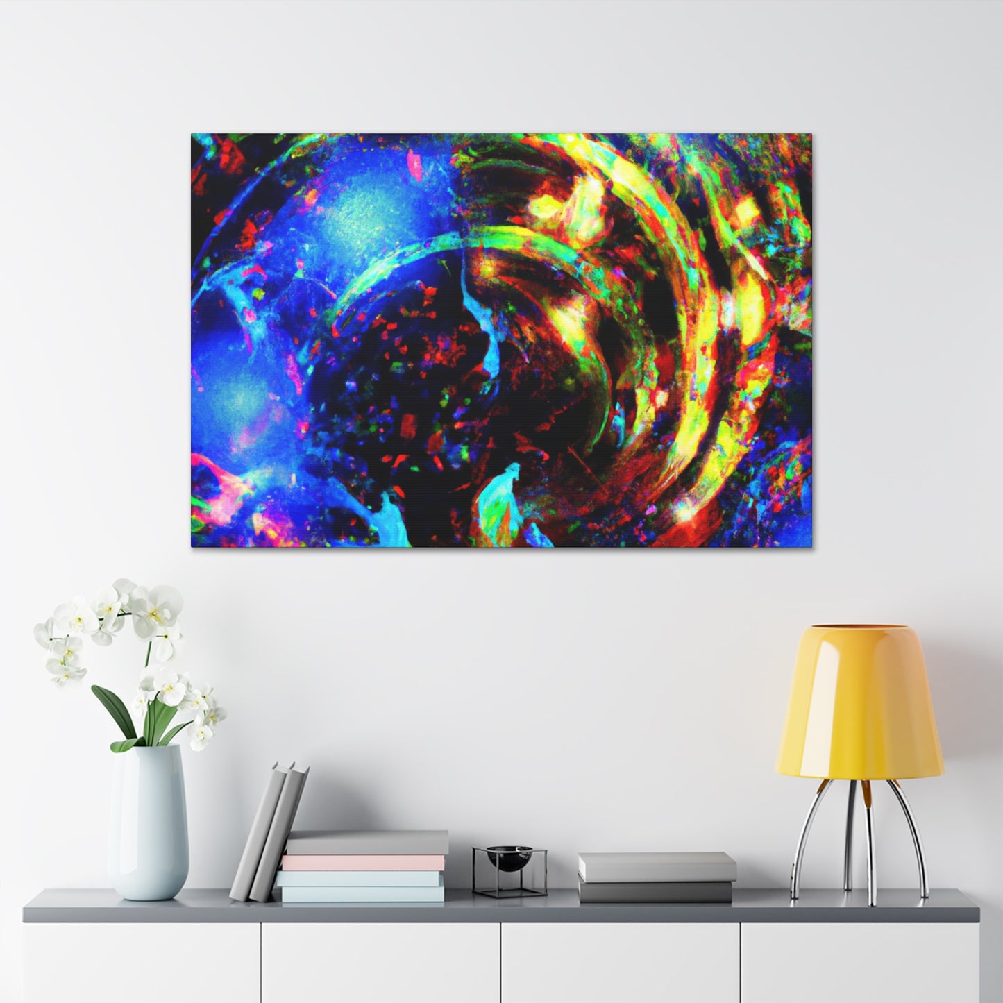 Joyful Explosion: Abstract Canvas Art