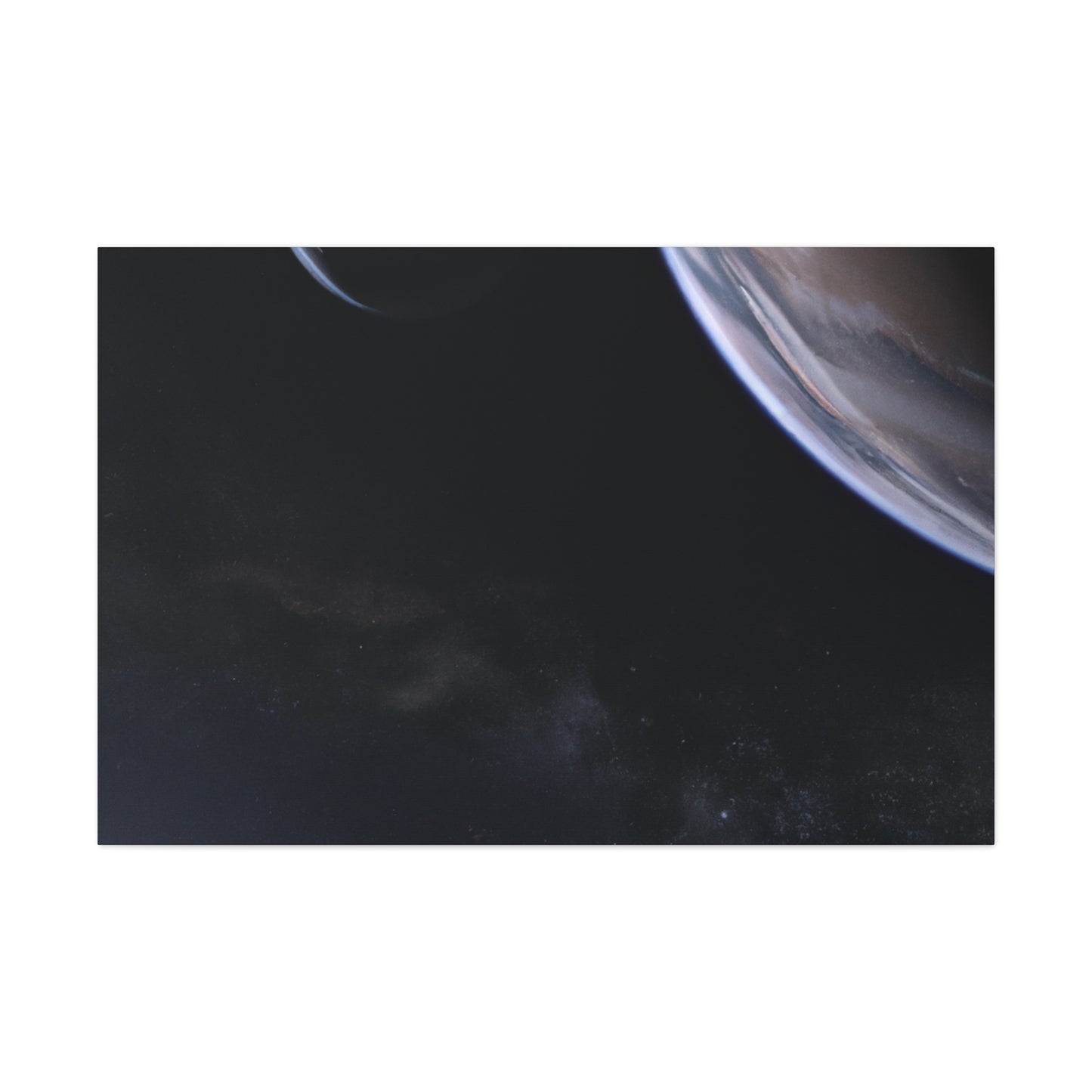 Galactic Splendor: Realistic Planet Canvas